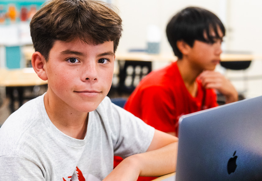 boy-at-computer Boy with laptop