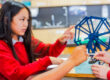 Student experimenting in STEM class