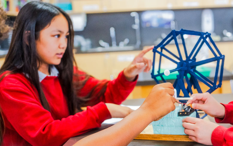 Grades-1-5-students Student experimenting in STEM class
