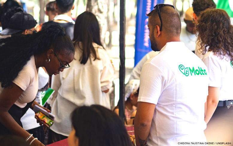 People at a fundraiser