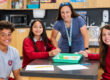 Teacher and kids in a classroom